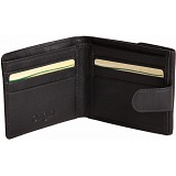 Mala Leather Origin Leather Tab Wallet with Coin Tray Pocket