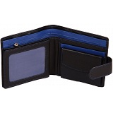 Mala Leather Axis Mens Leather Tab Wallet with Coin Pocket