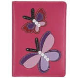 Mala Leather Butterfly Passport Holder