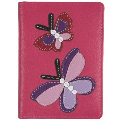 Mala Leather Butterfly Passport Holder