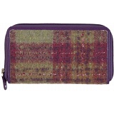 Mala Leather Abertweed Zip Round Purse