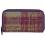 Mala Leather Abertweed Zip Round Purse Purple