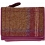 Mala Leather Abertweed Tri Fold Purse Magenta
