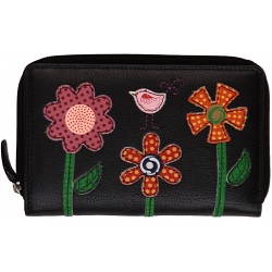 Mala Leather Twinkle Tall Leather Purse