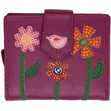 Mala Leather Twinkle Medium Leather Tab Purse