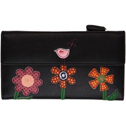 Mala Leather Twinkle Large Leather Flap Over Purse