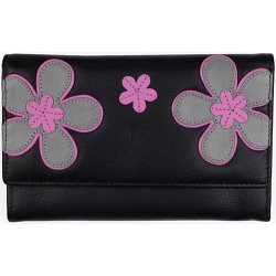 Mala Leather Enya Large Flap Over Leather Purse