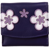 Mala Leather Enya Small Flap Over Leather Purse
