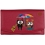 Mala Leather Bluebell Owls Flap Over Leather Purse Pink