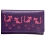 Mala Leather Poppy Cat Flap Over Leather Purse Purple