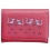Mala Leather Poppy Cat Medium Flap Over Leather Purse Pink