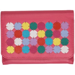 Mala Leather Ruby Medium Flap Over Leather Purse