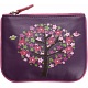 Mala Leather Lotus Zip Top Leather Coin Purse