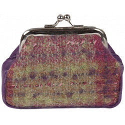 Mala Leather Abertweed Clip Top Frame Coin Purse