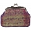 Mala Leather Abertweed Clip Top Frame Coin Purse Purple