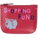 Mala Leather Pinky Shopping Fund Zip top Leather Coin Purse