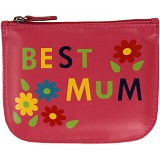 Mala Leather Pinky Best Mum Leather Zip Top Coin Purse