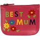 Mala Leather Pinky Best Mum Leather Zip Top Coin Purse