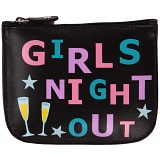 Mala Leather Pinky Girls Night Out Leather Zip Top Coin Purse