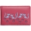Mala Leather Poppy Cat Leather ID Holder Pink