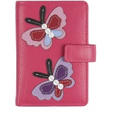 Mala Leather Butterfly Credit Card Holder