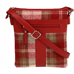 Mala Leather Abertweed Wool / Leather Across Body Bag