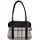 Mala Leather Abertweed Large Shoulder Bag / Leather Handbag Grey