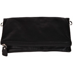 Mala Leather Anishka Flap Over Leather Clutch Bag