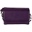 Mala Leather Anishka Three Section Flap Over Leather Handbag Purple