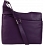 Mala Leather Anishka Leather Across Body Bag / Handbag Purple