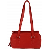Mala Leather Anishka Three Section Leather Shoulder Bag / Handbag