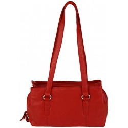 Mala Leather Anishka Three Section Leather Shoulder Bag / Handbag
