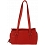 Mala Leather Anishka Three Section Leather Shoulder Bag / Handbag Red