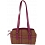 Mala Leather Abertweed Wool / Leather Shoulder Bag Magenta