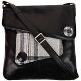 Mala Leather Abertweed Large Leather Across Body Bag