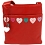 Mala Leather Lucy Across Body Bag / Leather Handbag Red