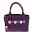 Mala Leather Lucy Grab Bag / Leather Handbag Purple