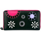 Mala Leather Cinnaswirl - Zip Around Leather Purse