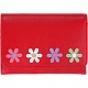 Mala Leather Caja - Medium Flower Applique Flap Over Purse