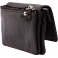 Mala Leather Caja - Small Flower Applique Tri Section Purse