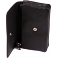 Mala Leather Caja - Small Flower Applique Tri Section Purse