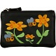 Mala Leather Pinky Purse - Flower Bees Coin Purse