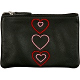 Mala Leather Pinky Purse - Open Hearts Coin Purse