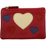 Mala Leather Pinky Purse - Love Hearts Coin Purse