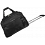 Pierre Cardin Aria Super Lightweight Wheeled Holdall / Cabin Luggage Black 