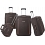 Pierre Cardin Sumo 4 Piece Luggage / Suitcase Set Brown / Bronze 