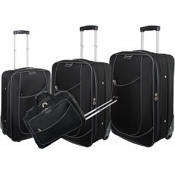 Pierre Cardin Wave 4 Piece Expanding Luggage / Suitcase Set Pierre Cardin Wave 4 Piece Expanding Luggage / Suitcase Set