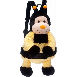 Pillowheads Bumble Bee Childrens Furry Animal Backpack / Rucksack Pillowheads Bumble Bee Childrens Furry Animal Backpack / Rucksack