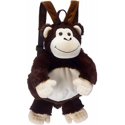 Pillowheads Monkey Childrens Furry Animal Backpack / Rucksack Pillowheads Monkey Childrens Furry Animal Backpack / Rucksack