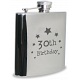 PMC Hipflask Engraved with 30th Birthday (6oz Stainless Steel)